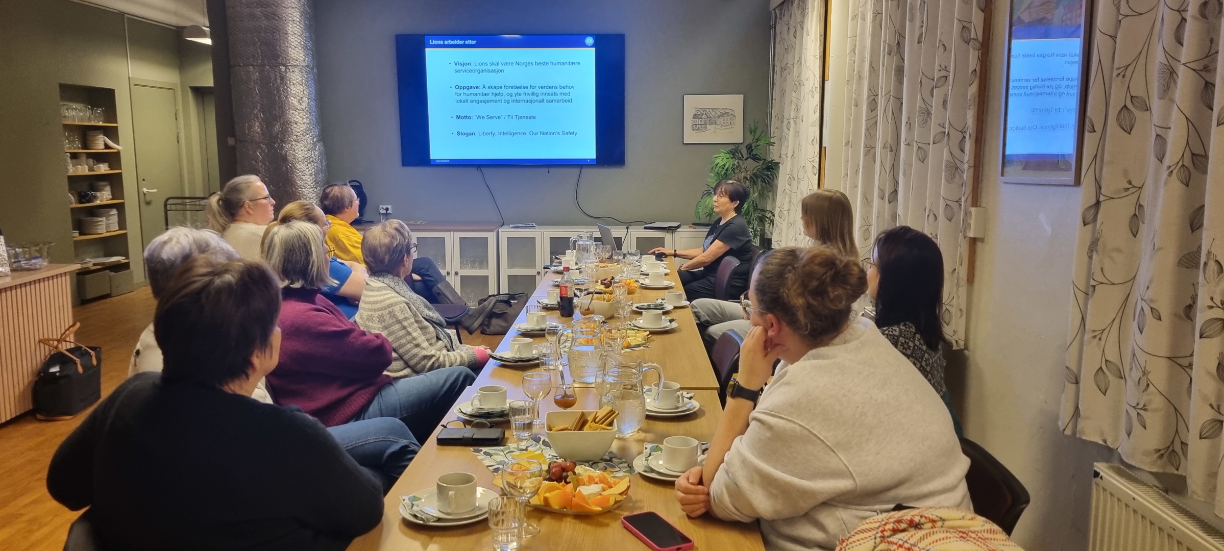 Informasjonsmøte om Lions Club av Evy Einarsen